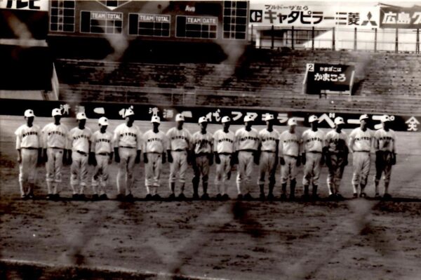 昭和49年　広島県高等学校野球大会春季県大会決勝は、三次高校対広島商業